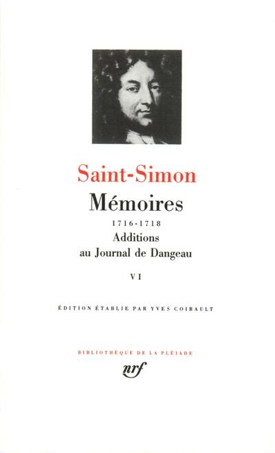 Mémoires. Vol. 6. 1716-1718