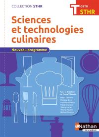 Sciences et technologies culinaires terminale STHR : nouveau programme