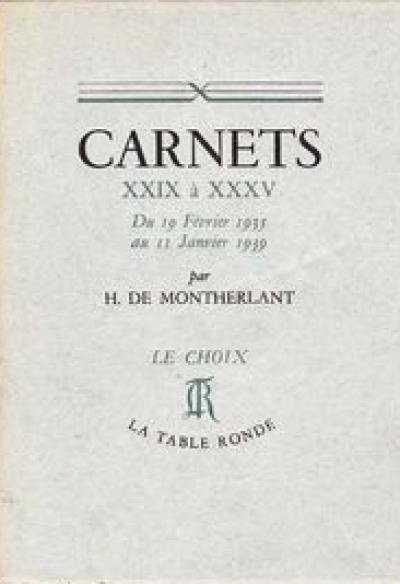Carnets. Vol. 3. 1935-1939