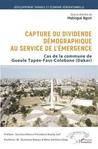Capture du dividende démographique au service de l'émergence : cas de la commune de Gueule Tapée-Fass-Colobane (Dakar)