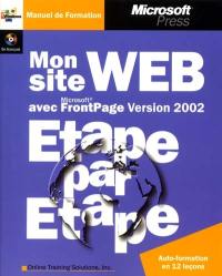 Mon site Web avec Microsoft FrontPage version 2002