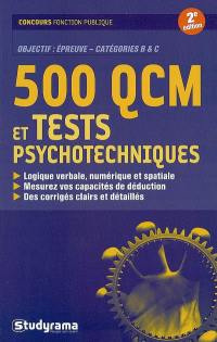 500 QCM et tests psychotechniques