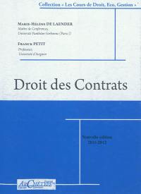Droit des contrats : cours et exercices corrigés 2011-2012