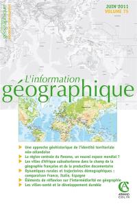 Information géographique (L'), n° 75-2