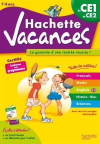 Hachette vacances, du CE1 au CE2, 7-8 ans : la garantie d’une rentrée réussie !