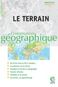 Information géographique (L'), n° 74-1. Le terrain