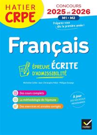 Français : épreuve écrite d'admissibilité : CRPE concours 2025 et 2026
