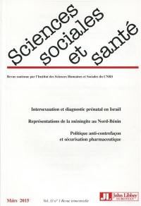 Sciences sociales et santé, n° 1 (2015)