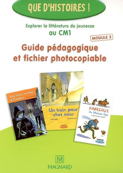 Guide pédagogique et fichier photocopiable : explorer la littérature de jeunesse au CM1. Vol. 2