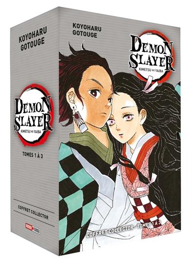 Livre : Demon slayer : Kimetsu no yaiba : coffret collector tomes 1 à 3 ...