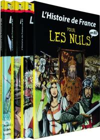 L'histoire de France pour les nuls en BD : coffret tomes 1 à 3 : des Gaulois aux Templiers