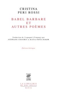 Babel barbare : et autres poèmes