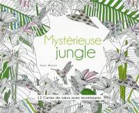 Mystérieuse jungle : 12 cartes de voeux avec enveloppes