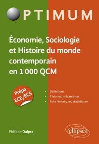 Economie, sociologie et histoire du monde contemporain en 1.000 QCM : prépa ECE-ECS