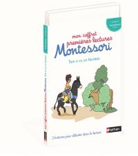Mon coffret premières lectures Montessori : Tom a vu un taureau : 3 histoires pour débuter dans la lecture, niveau 4, homophones o, s, c