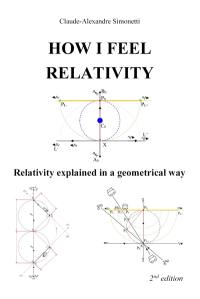 How I feel relativity : relativity explained in a geometrical way