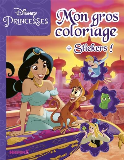 Disney princesses : mon gros coloriage + stickers !