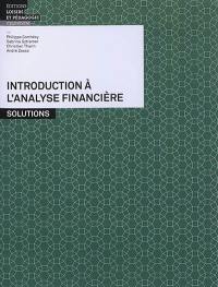 Introduction à l'analyse financière : solutions