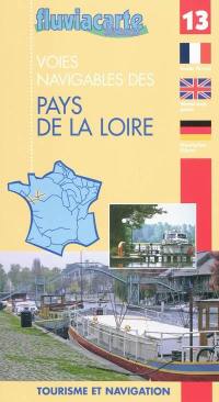 Les rivières des Pays de la Loire : le bassin de la Maine, la Loire, l'Erdre et le canal de Nantes à Brest (de Redon à Quiheix) : guide de navigation fluviale