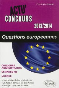 Questions européennes 2013-2014