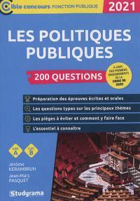 Les politiques publiques : 200 questions, catégorie A, catégorie B : 2021