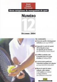 Revue européenne de management du sport, n° 12