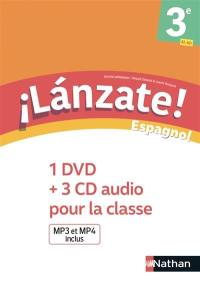 Lanzate ! 3e : A2-A2+ : 1 DVD + 3 CD audio pour la classe