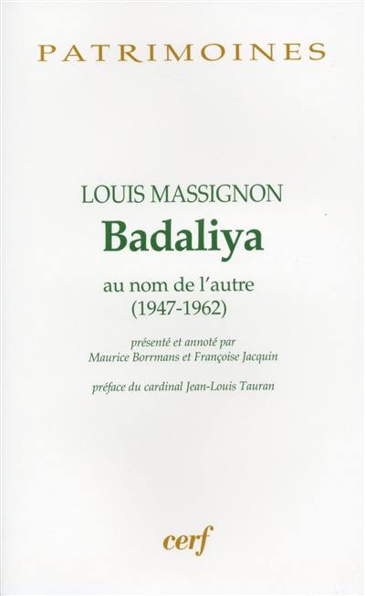 Badaliya : au nom de l'autre (1947-1962)