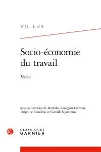 Socio-économie du travail, n° 9. Varia