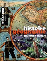 Histoire géographie, éducation civique, 2e bac pro : programme 2009