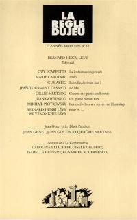 Règle du jeu (La), n° 18. Jean Genet et les Black Panthers. Autour de la cérémonie
