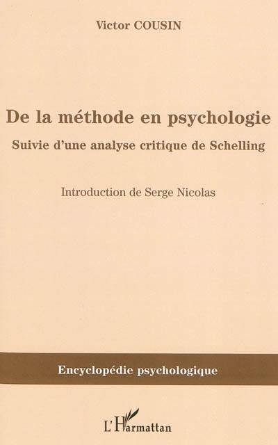 De la méthode en psychologie