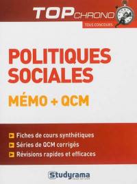 Politiques sociales, mémo + QCM : tous concours