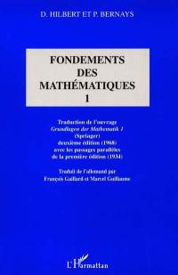 Fondements des mathématiques. Vol. 1