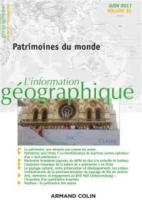 Information géographique (L'), n° 81-2. Patrimoines du monde