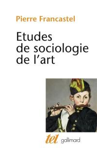 Etudes de sociologie de l'art