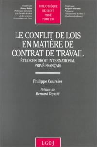 Le Conflit de lois en matière de contrat de travail : étude en droit international privé français