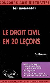 Le droit civil en 20 leçons