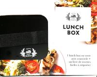 Lunch box : 1 lunch box en verre avec couvercle + un livre de recettes faciles à emporter : coffret