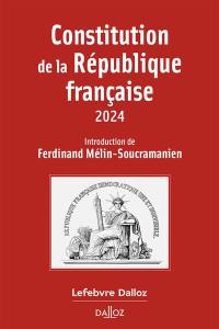 Constitution de la République française : 2024
