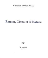 Ramuz, Giono et la nature