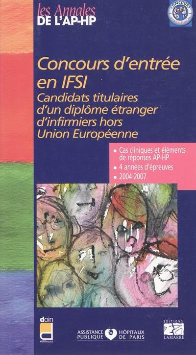 Concours d'entrée en IFSI : candidats titulaires d'un diplôme étranger d'infirmiers hors Union européenne