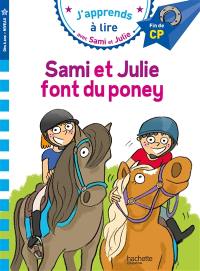 Sami et Julie font du poney : CP, niveau 3