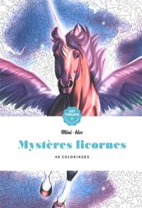 Mystères licornes : 48 coloriages