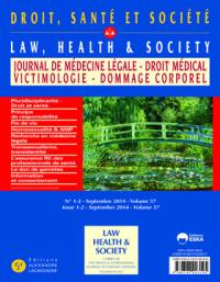 Journal de médecine légale, droit médical, victimologie, dommage corporel, n° 57-1-2. La pluridisciplinarité avec le droit au service de la santé