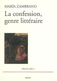 La confession, genre littéraire