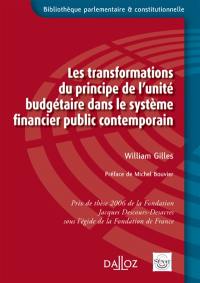 Les transformations du principe de l'unité budgétaire dans le système financier public contemporain