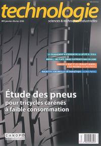 Technologie, n° 201. Etude des pneus pour tricycles carénés à faible consommation