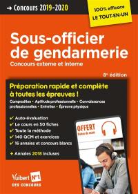 Sous-officier de gendarmerie : concours externe et interne : 2019-2020