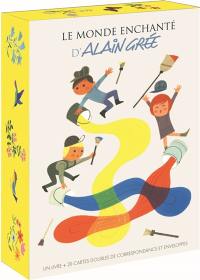 Le monde enchanté d'Alain Grée : un livre + 20 cartes doubles de correspondance et enveloppes